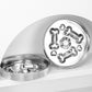 Stainless Steel Dog Slow Feeder Bowl with Raised Design