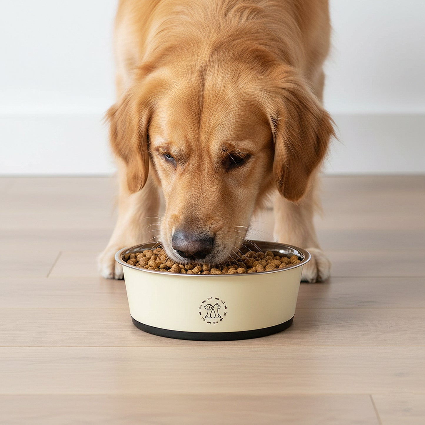 Stainless Steel Dog Bowls with Non Slip Base Easy Clean Design