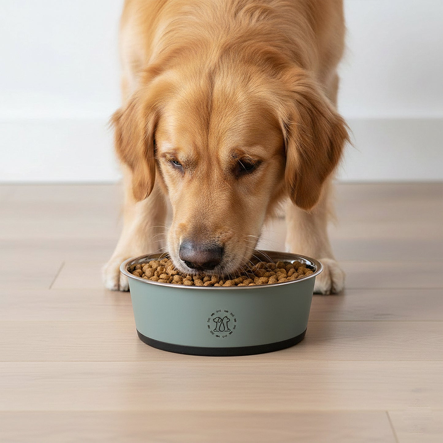 Stainless Steel Dog Bowls with Non Slip Base Easy Clean Design