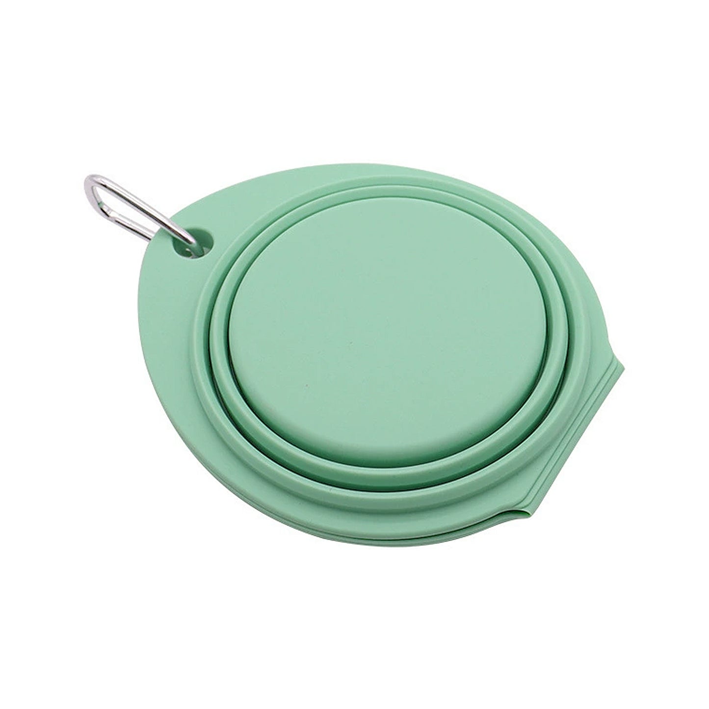 Collapsible Silicone Double Pet Bowl with Clip, Lightweight Travel Food and Water Feeder