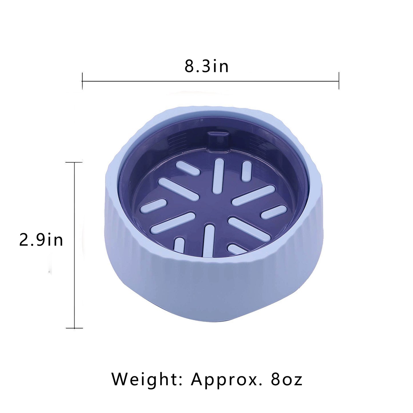Pet Slow Feeder Bowl with Removable Insert, Non-Slip Base, Convertible Design