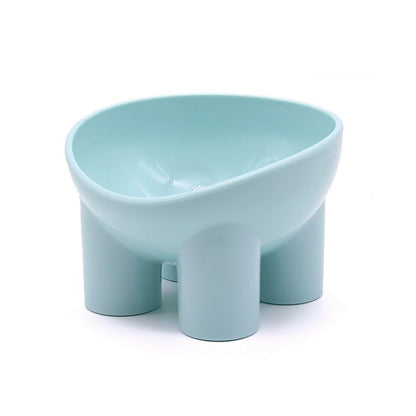 Elevated Tilted Cat Food Bowl with Raised Base for Comfortable Feeding