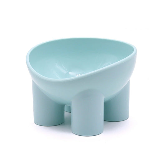 Elevated Tilted Cat Food Bowl with Raised Base for Comfortable Feeding