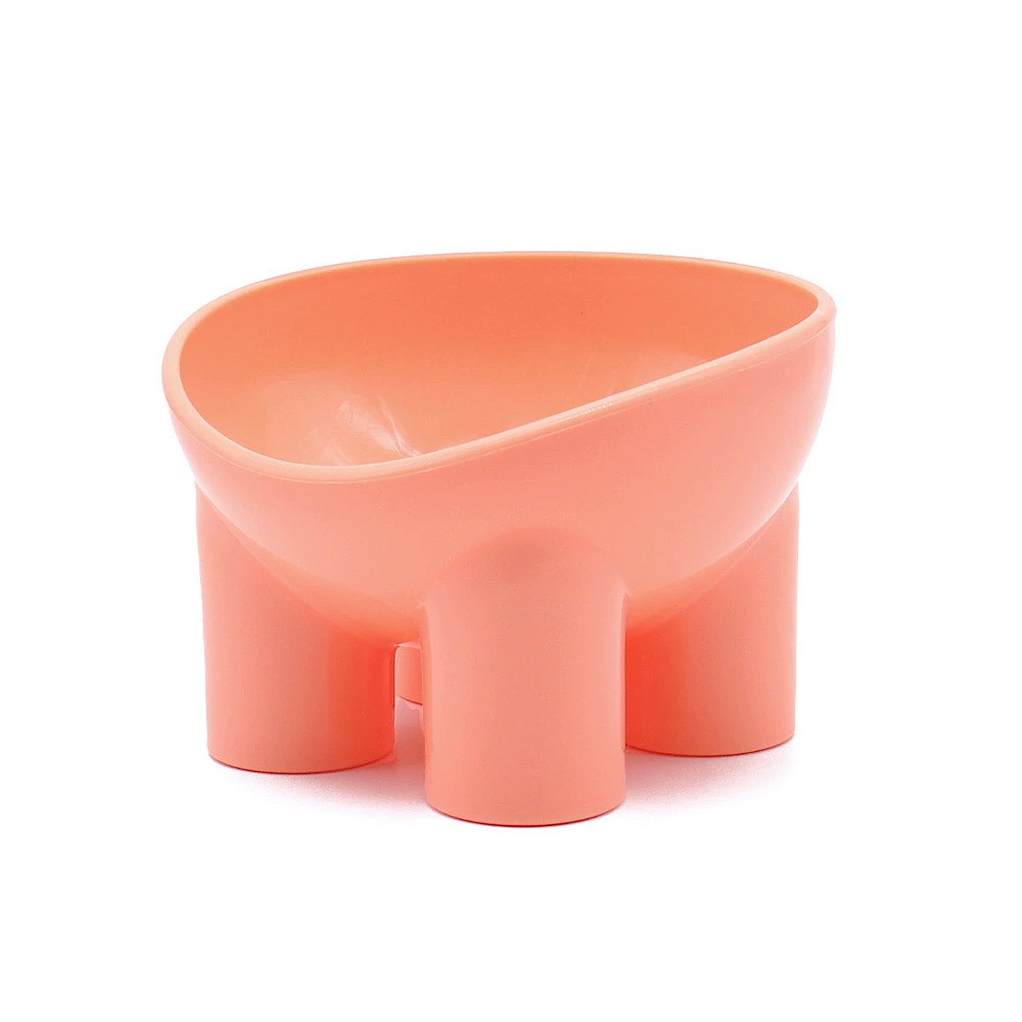 Elevated Tilted Cat Food Bowl with Raised Base for Comfortable Feeding