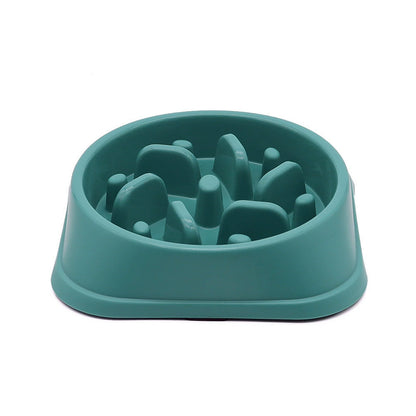 Slow Feeder Dog Bowl with Non-Slip Base Helps Reduce Fast Eating