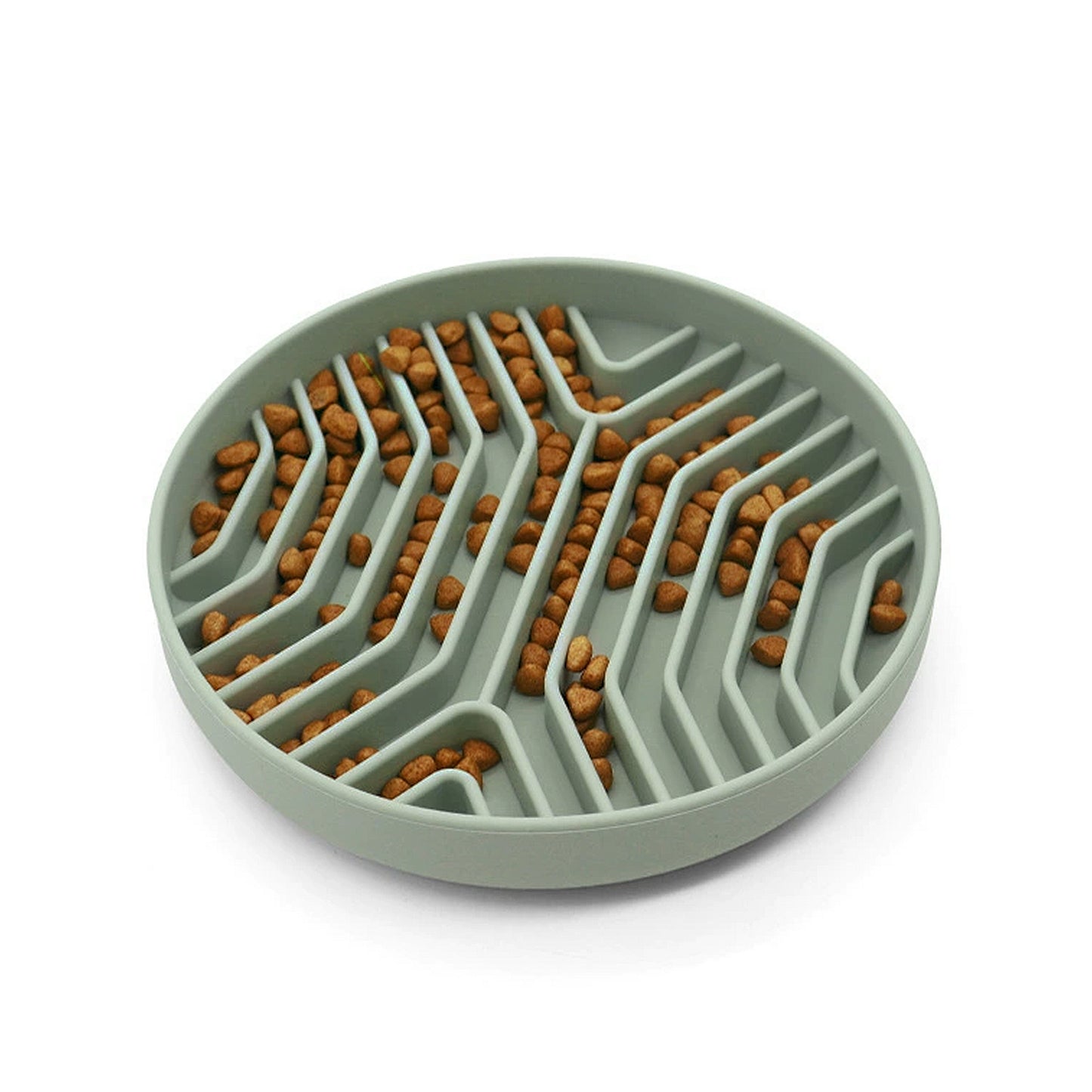 Pet Slow Feeder Bowl with Non Slip Base Silicone Licking Mat Design for Cats and Dogs