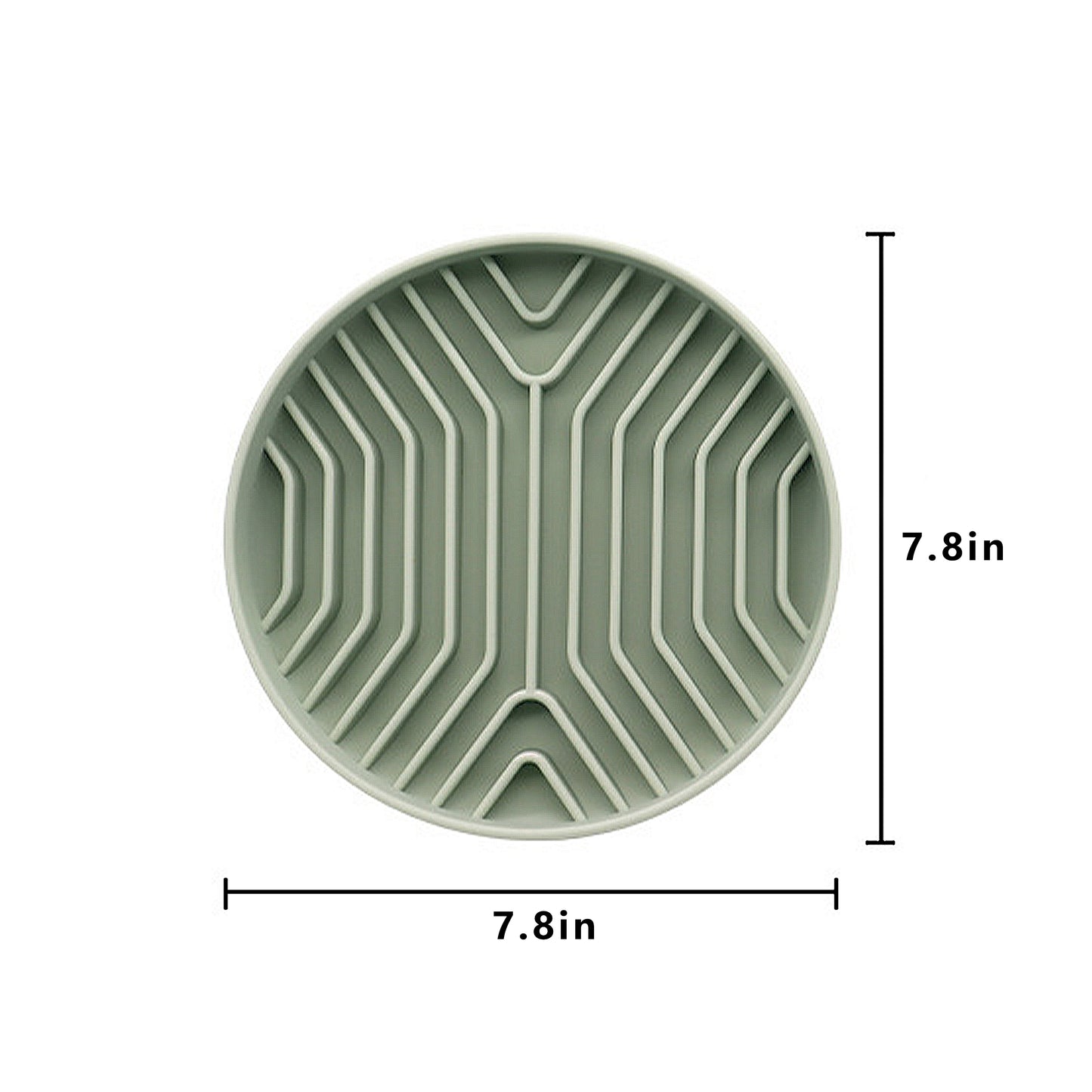 Pet Slow Feeder Bowl with Non Slip Base Silicone Licking Mat Design for Cats and Dogs