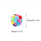 Colorful Plush Cat Toy Balls with Bell Soft Interactive Cat Balls for Indoor Cats 6 Pack