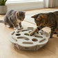 Interactive Cat Puzzle Toy Felt Treat Maze Enrichment Toy for Indoor Cats
