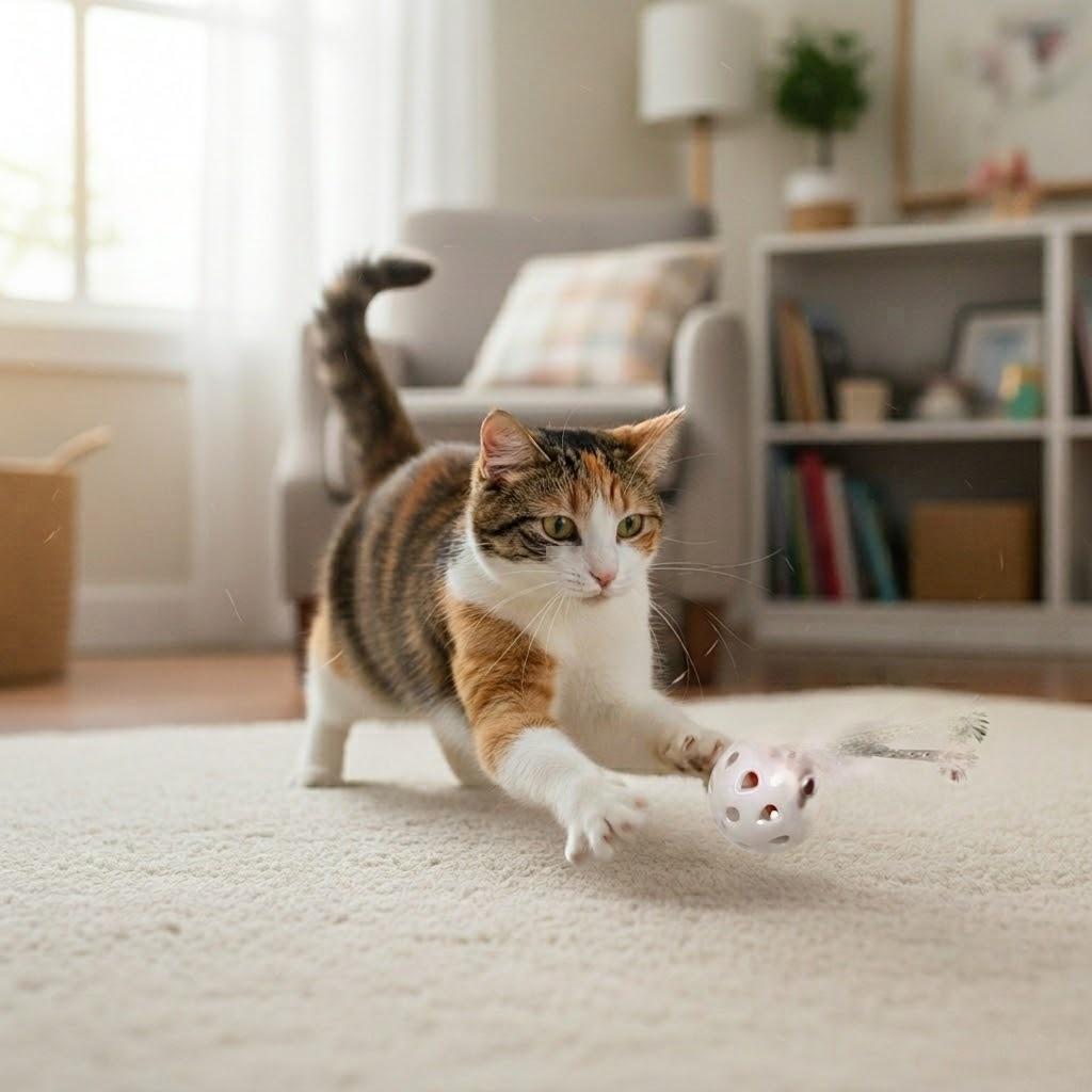 12 Pack Cat Toy Balls with Bell and Feathers, Interactive Kitten Toys, Lightweight Play Balls
