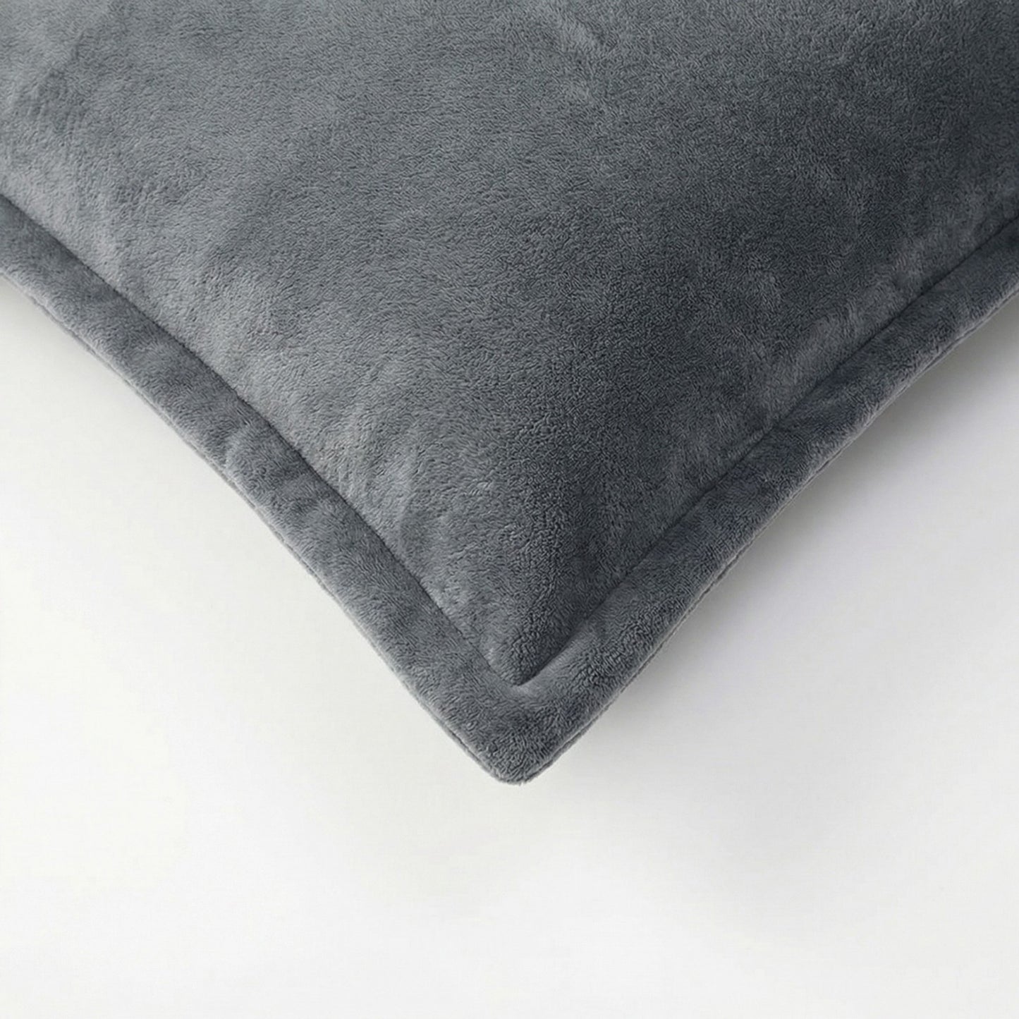 2-Pack Solid Pillowcases with Envelope Closure Decorative Sleep Cover Set 18.9x29in