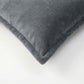2-Pack Solid Pillowcases with Envelope Closure Decorative Sleep Cover Set 18.9x29in