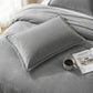 2-Pack Solid Pillowcases with Envelope Closure Decorative Sleep Cover Set 18.9x29in