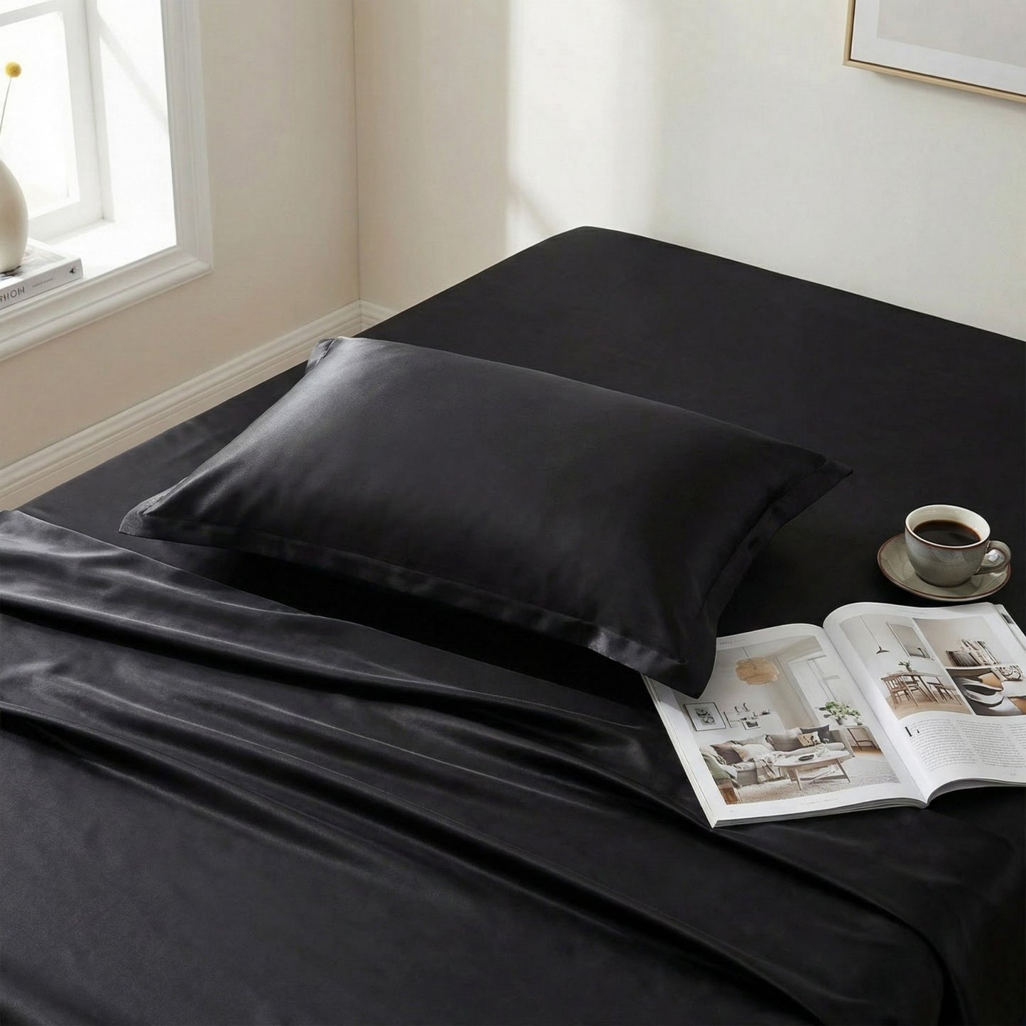 2-Pack Solid Pillowcases with Envelope Closure Decorative Sleep Cover Set 18.9x29in