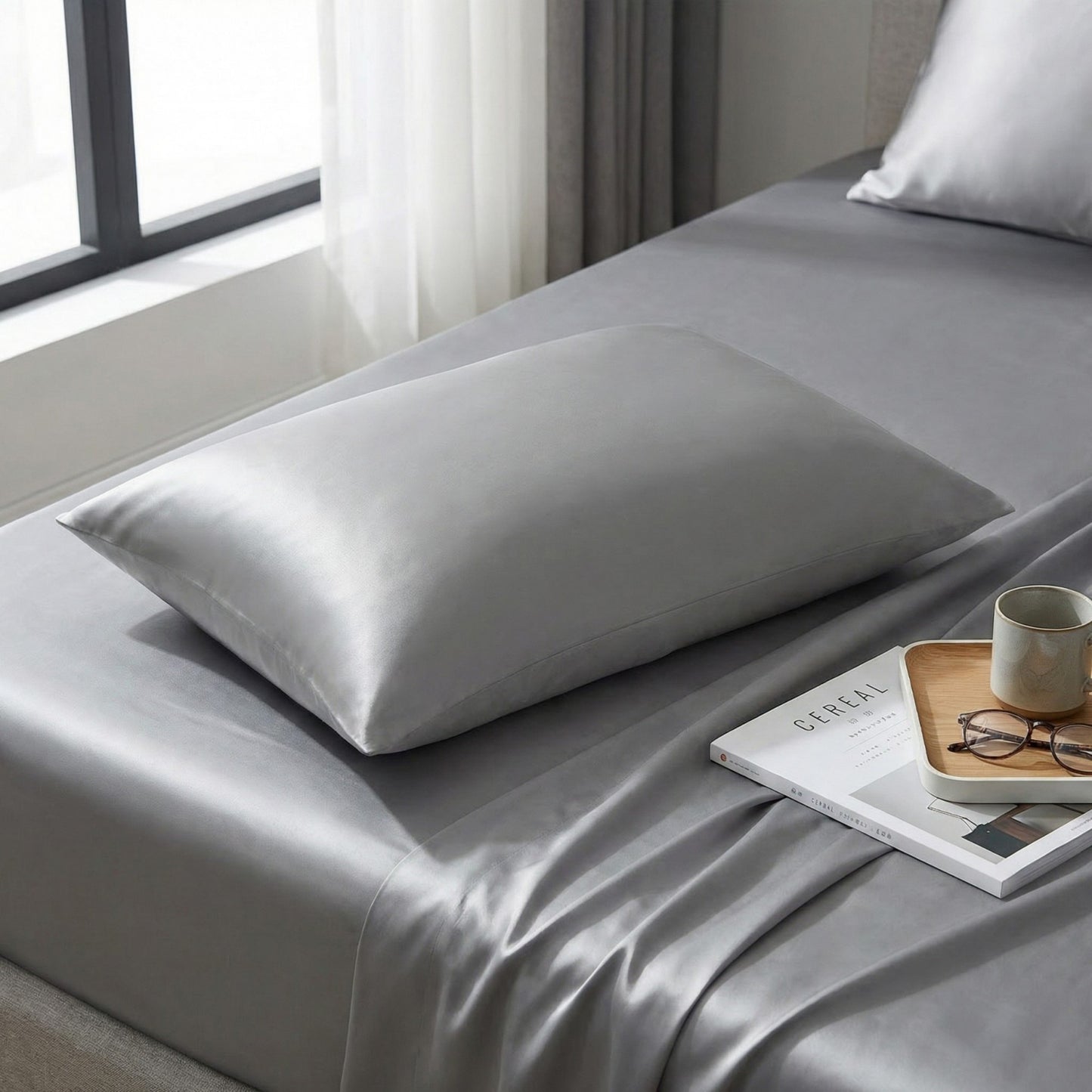 2-Pack Solid Pillowcases with Envelope Closure Decorative Sleep Cover Set 18.9x29in