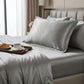 2-Pack Solid Pillowcases with Envelope Closure Decorative Sleep Cover Set 18.9x29in
