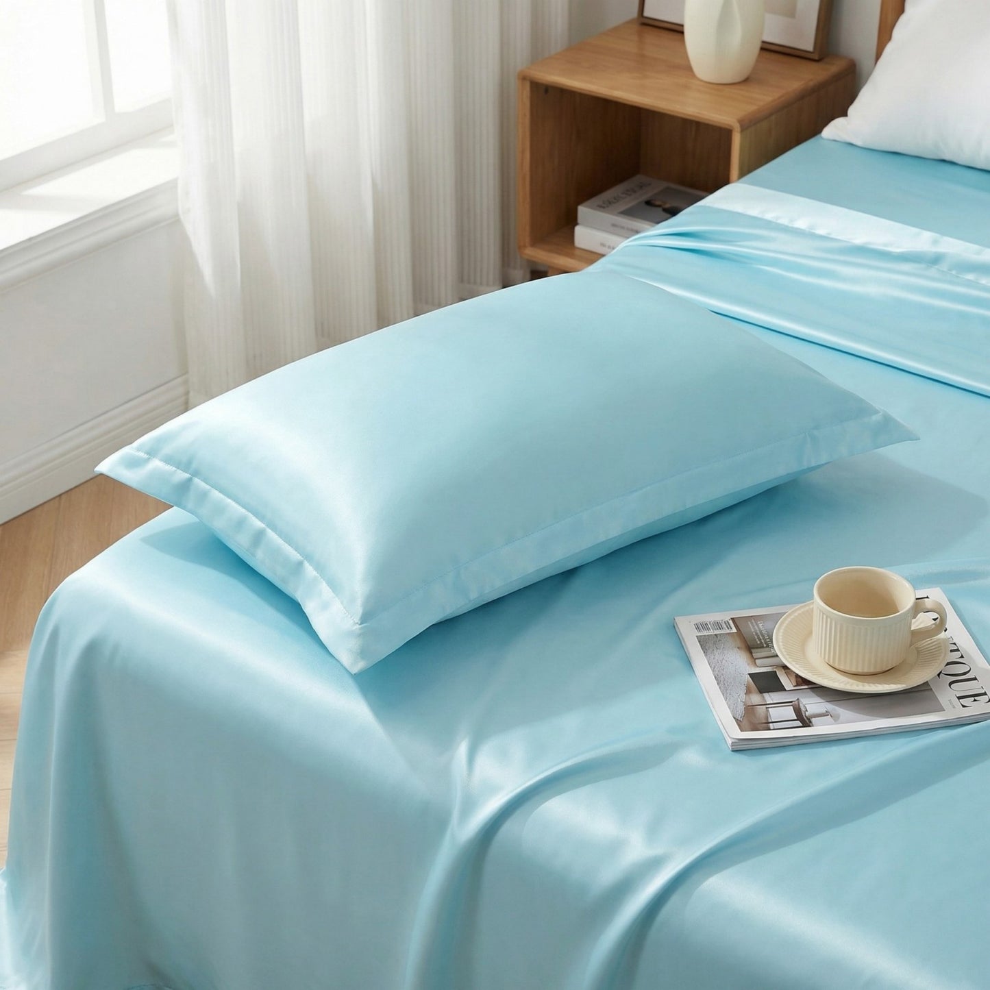 2-Pack Solid Pillowcases with Envelope Closure Decorative Sleep Cover Set 18.9x29in