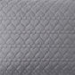 2-Pack Heart Quilted Pillowcases with Envelope Closure Decorative Sleep Cover Set 18.9x29in