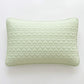 2-Pack Heart Quilted Pillowcases with Envelope Closure Decorative Sleep Cover Set 18.9x29in