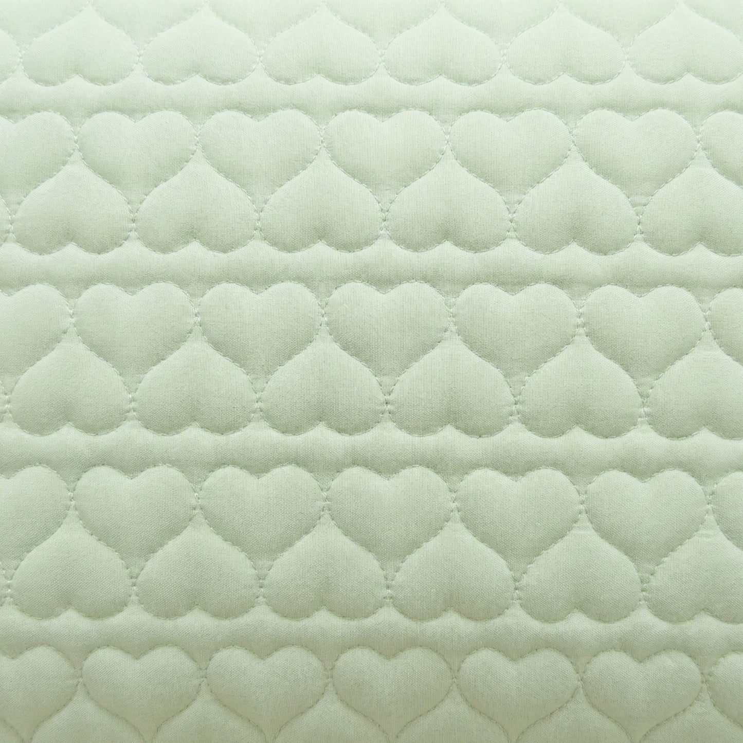 2-Pack Heart Quilted Pillowcases with Envelope Closure Decorative Sleep Cover Set 18.9x29in