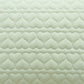 2-Pack Heart Quilted Pillowcases with Envelope Closure Decorative Sleep Cover Set 18.9x29in
