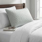 2-Pack Heart Quilted Pillowcases with Envelope Closure Decorative Sleep Cover Set 18.9x29in