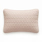 2-Pack Heart Quilted Pillowcases with Envelope Closure Decorative Sleep Cover Set 18.9x29in