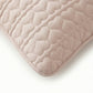 2-Pack Heart Quilted Pillowcases with Envelope Closure Decorative Sleep Cover Set 18.9x29in
