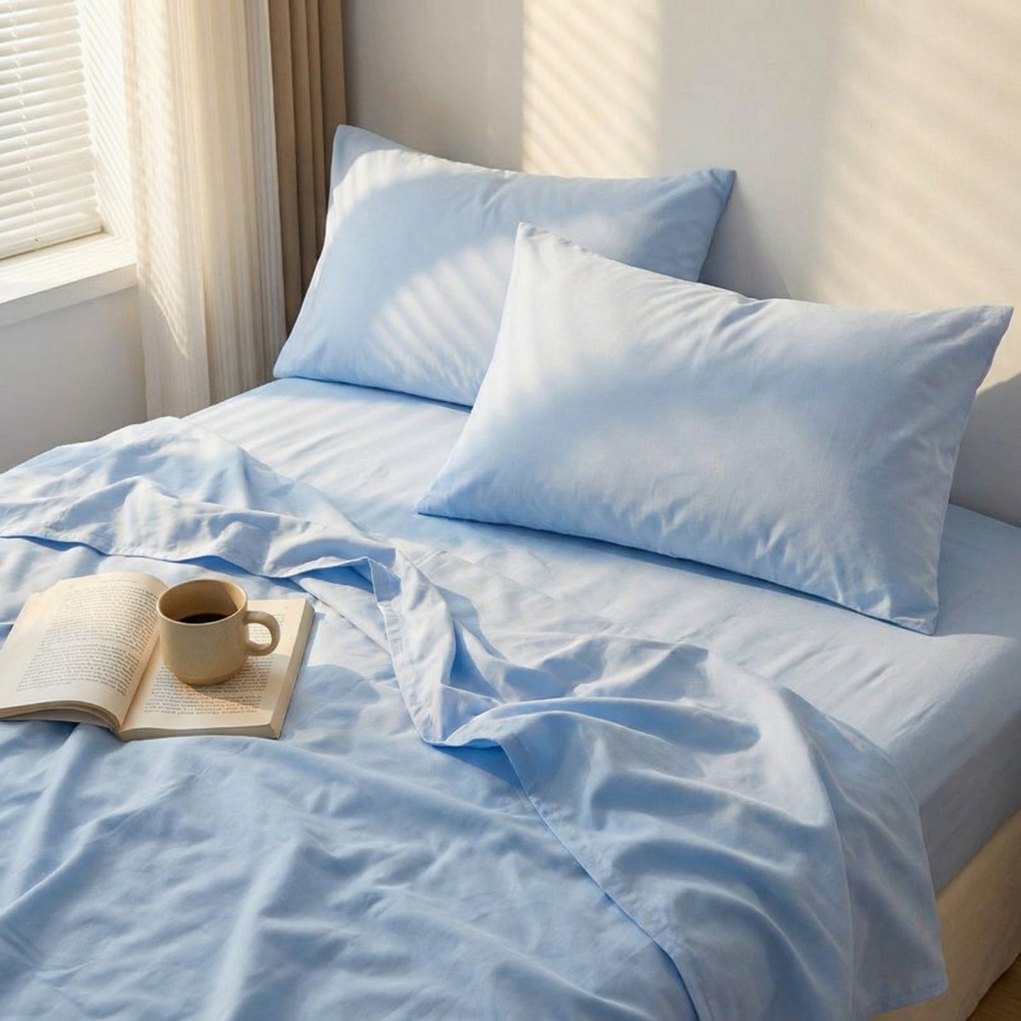 2-Pack Solid Color Pillowcases with Envelope Closure Decorative Sleep Cover Set 18.9x29in