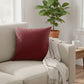 Solid Color Pillow Cover Decorative Square Cushion Case Single Piece 17.7x17.7in