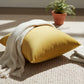 Solid Color Pillow Cover Decorative Square Cushion Case Single Piece 17.7x17.7in