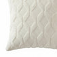 Cable Textured Pillow Cover Decorative Square Cushion Case Single Piece 17.7x17.7in