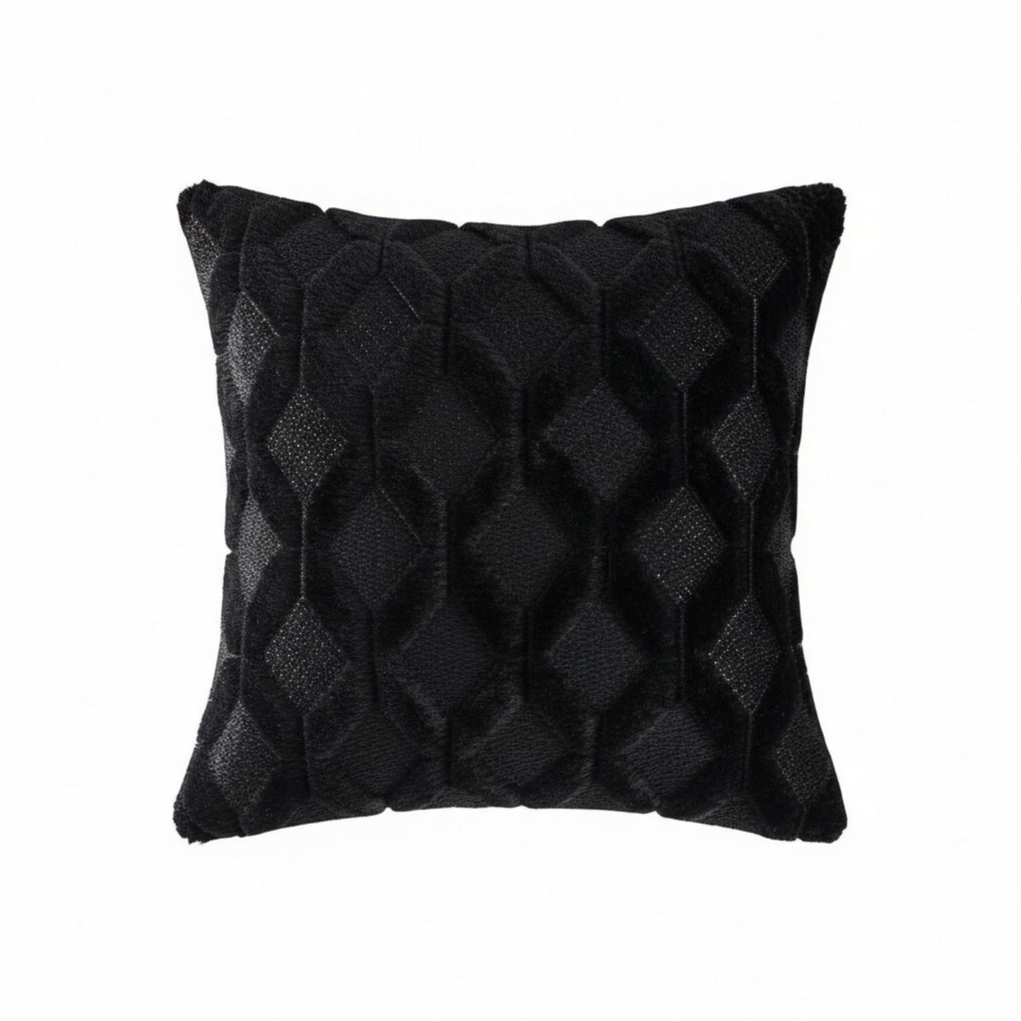 Cable Textured Pillow Cover Decorative Square Cushion Case Single Piece 17.7x17.7in