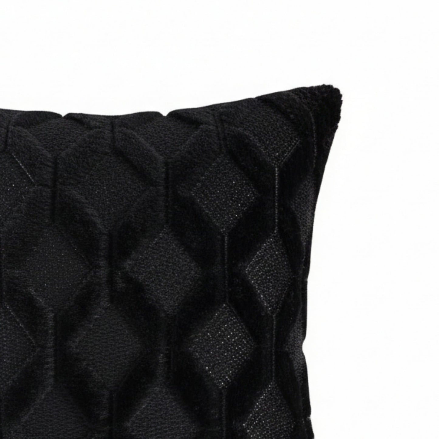 Cable Textured Pillow Cover Decorative Square Cushion Case Single Piece 17.7x17.7in