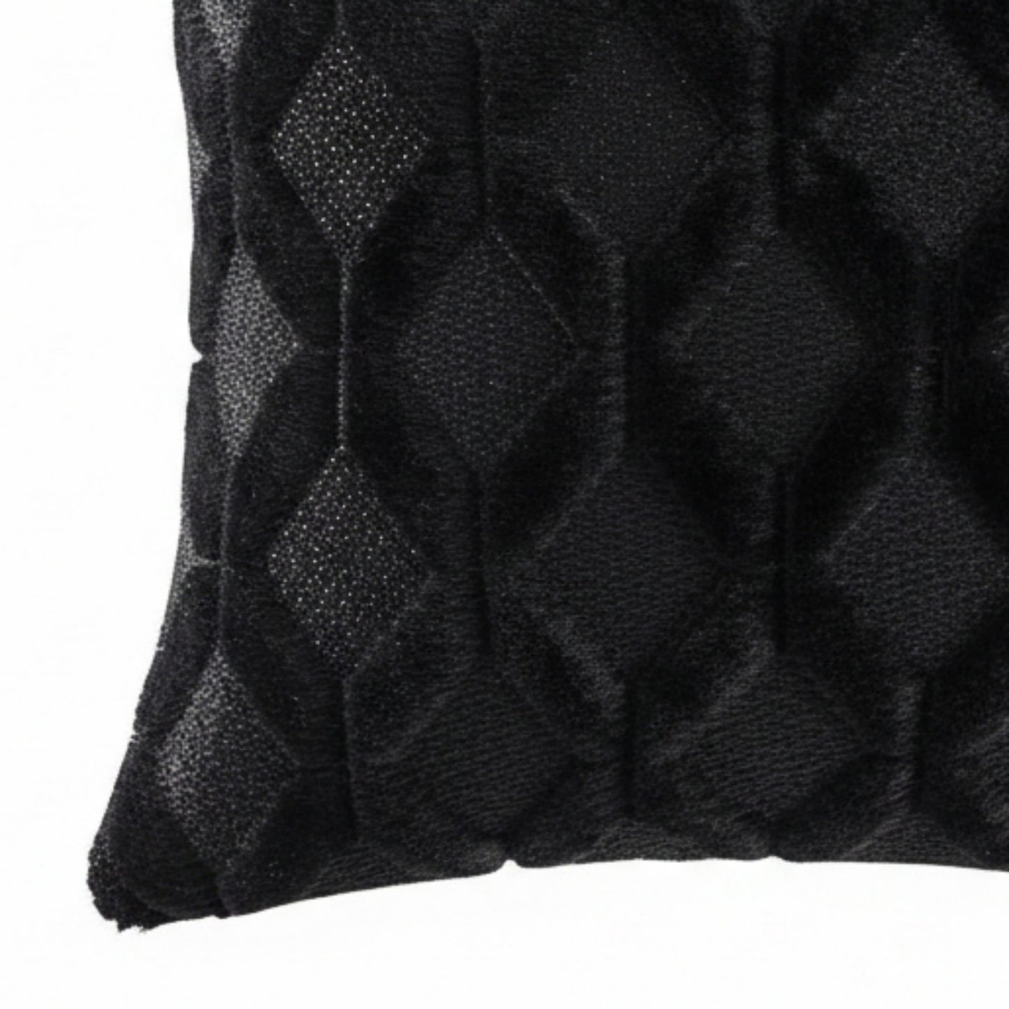 Cable Textured Pillow Cover Decorative Square Cushion Case Single Piece 17.7x17.7in