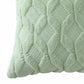 Cable Textured Pillow Cover Decorative Square Cushion Case Single Piece 17.7x17.7in