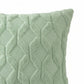 Cable Textured Pillow Cover Decorative Square Cushion Case Single Piece 17.7x17.7in