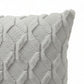 Cable Textured Pillow Cover Decorative Square Cushion Case Single Piece 17.7x17.7in