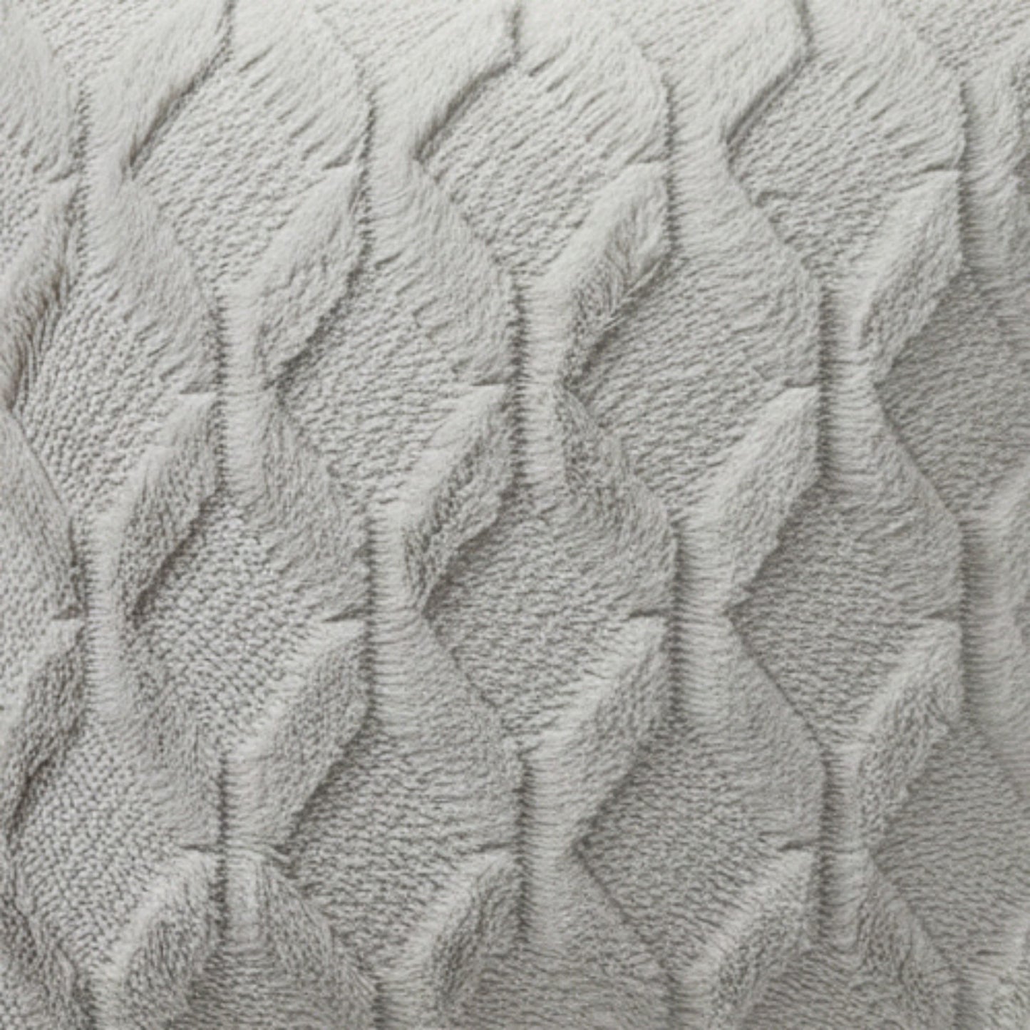 Cable Textured Pillow Cover Decorative Square Cushion Case Single Piece 17.7x17.7in