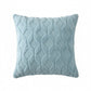 Cable Textured Pillow Cover Decorative Square Cushion Case Single Piece 17.7x17.7in
