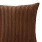 Ribbed Textured Pillow Cover Decorative Square Cushion Case Single Piece 17.7x17.7in