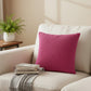 Ribbed Textured Pillow Cover Decorative Square Cushion Case Single Piece 17.7x17.7in