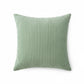 Ribbed Textured Pillow Cover Decorative Square Cushion Case Single Piece 17.7x17.7in