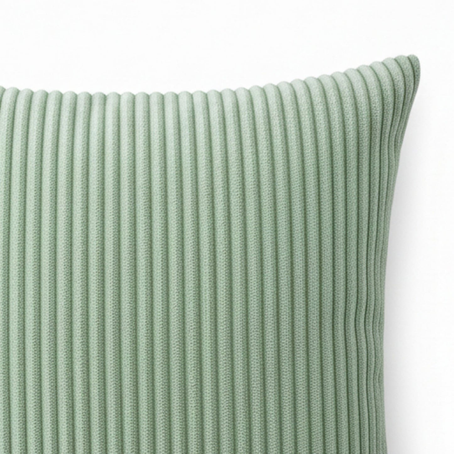 Ribbed Textured Pillow Cover Decorative Square Cushion Case Single Piece 17.7x17.7in