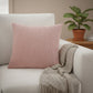 Ribbed Textured Pillow Cover Decorative Square Cushion Case Single Piece 17.7x17.7in