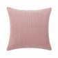 Ribbed Textured Pillow Cover Decorative Square Cushion Case Single Piece 17.7x17.7in