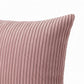 Ribbed Textured Pillow Cover Decorative Square Cushion Case Single Piece 17.7x17.7in