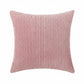 Ribbed Textured Pillow Cover Decorative Square Cushion Case Single Piece 17.7x17.7in