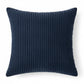 Ribbed Textured Pillow Cover Decorative Square Cushion Case Single Piece 17.7x17.7in