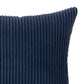 Ribbed Textured Pillow Cover Decorative Square Cushion Case Single Piece 17.7x17.7in